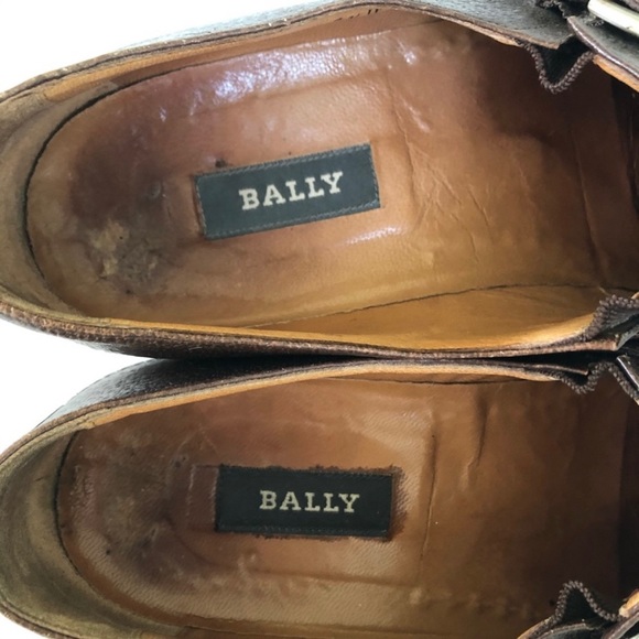 Bally Vicolo Italian Brown Leather Vintage Slip On Luxury Loafers - Picture 12 of 14